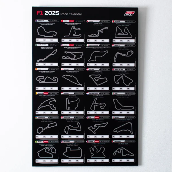 Calendario de F1 Edición 2025 - Imagen 2