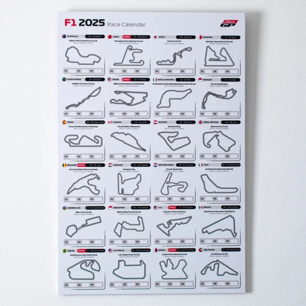 Calendario de F1 Edición 2025