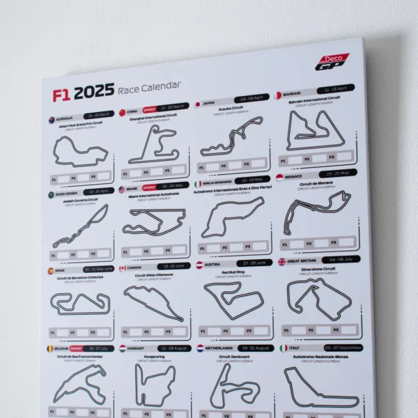Calendario de F1 Edición 2025 - Imagen 5